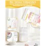 BURNNOVE Sachet Conservation Lait Maternelle 250ml Lot de 130 Sac Congelation Lait Maternelle sans BPA Pré-stérilisés Sac de Sto