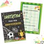 GEBETTER 12Pcs Carte Invitation Anniversaire Thème Football pour Garçon Fille Enfant Fête Anniversaire