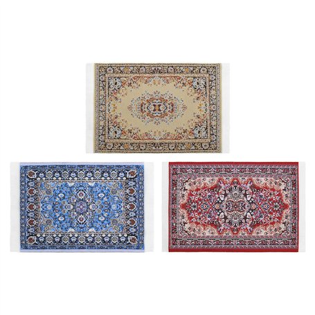 Create idea 3pcs Tapis pour Maison de Poupée 1:12 Miniature Couverture Miniature Décoratif Maison de Poupée Tapis Meubles Décora