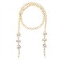 The Lord of the Tools Chaîne de lunettes de soleil tendance en cristal avec strass - Accessoire décoratif pour femme et fille -