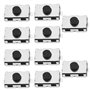 Create idea 10pcs Tactile Micro Commutateur Bouton Poussoir pour Voiture Télécommande Clé 2 Broches Montage en Surface Commutate