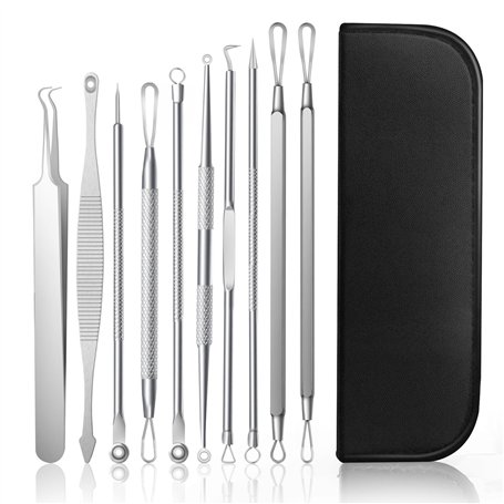 AiQInu 10 Pièces Extracteur Point Noir