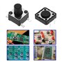 Be In Your Mind 260pcs Micro Interrupteur Tactile Momentané Kit d'assortiment d'interrupteurs à Bouton-poussoir Tactile 26 Valeu