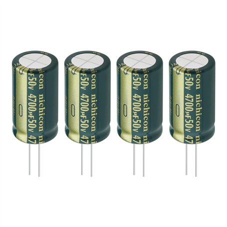 Be In Your Mind 4pcs 4700uF 50V Condensateur Électrolytique en Aluminium 18x35mm pour Appareils Électroménagers Intelligents Équ