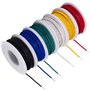 TUOFENG Kit de fil solide-fil solide de 20 awg-6 bobines de 8 mètres de couleurs différentes Fil de cavalier de calibre 20 -Kit