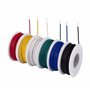 TUOFENG Kit de fil solide-fil solide de 20 awg-6 bobines de 8 mètres de couleurs différentes Fil de cavalier de calibre 20 -Kit 