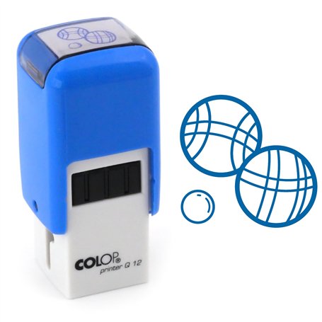 Tampon pétanque | 11mm | Cachet encreur carte de fidélité jeu de boules| Petanque ink stamp