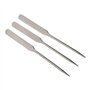 3pcs Spatule de Maquillage de Mélange Cosmétique D'acier Inoxydable, Outil de Spatule de Tige D'agitation D'art D'ongle pour L'u