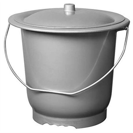 SoBazar - ALUMINIUM ET PLASTIQ Seau hygiénique modèle Adulte + Couvercle