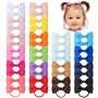 40pcs bébé filles cheveux arcs élastiques à cheveux serre-tête élastique queue de cheval titulaire bande de caoutchouc corde à c