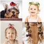 40pcs bébé filles cheveux arcs élastiques à cheveux serre-tête élastique queue de cheval titulaire bande de caoutchouc corde à c