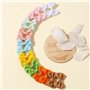 Jollybows Lot de 40 mini barrettes à cheveux en ruban gros-grain de 4,5 cm pour bébé fille