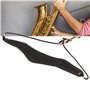 Harnais d'épaule de saxophone, accessoires de musique Sangle de cou en cuir PU rembourré doux pour saxophone soprano ténor alto