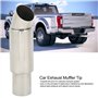 Tuyau de Silencieux D'échappement de Voiture Embout D'échappement de Voiture Embout de Silencieux de Queue 51mmx63mm Entrée Rond
