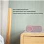 PUSOKEI Réveil Numérique avec Haut-Parleur Bluetooth, Horloge Numérique Radio FM, Haut-Parleur de Lecture HiFi sans Fil, écran M