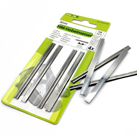 Lot de 4 couteaux réversibles pour rabot électrique Bosch PHO 25-82 / PHO 200 / GHO 16-82 C
