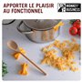 Monkey Business Farfalle – Lève-couvercle 3 en 1 en silicone, dessous de plat et repose-cuillère mignon, accessoire de cuisine m