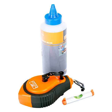 Bahco CLSET Kit de marquage avec craie bleue / cordeau à craie / niveau (Import Grande Bretagne)