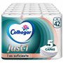 Colhogar Just 1 x42 Lot de 6 rouleaux de papier toilette ultra doux pour un maximum de confort Blanc 7 x 6 cm
