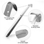 Sinwind Chausse-pied métal long, 2 pièces 42cm&16cm Acier Inoxydable Métal Shoe Horn Pieds - Convient pour toutes les tailles de