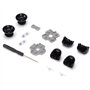 Kit de pièces de Rechange pour Manette PS5, Bouton de Manette PS5 L1 R1 L2 R2 Boutons de déclenchement + 2 Ressorts + 2 manettes