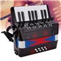 Accordéen, instrument de musique de qualité sonore douce 17 touches et 8 touches de basse facile à jouer pour la maison pour les