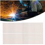 Pwshymi 20 Pièces 25cm Brasure Cuivre Phosphore, Tige de Soudeur Ronde Fils de Soudeuses pour Domaine Industriel