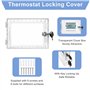 Protection de Thermostat Universelle Transparent avec Couvercle de Thermostat à Clé