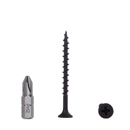 Lot de 50 vis en acier carbone phosphate noir 3