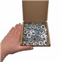 Lot de 100 rondelles à ressort DIN 127 M12 - Rondelles métalliques - Rondelles à ressort fendues (100, M12)