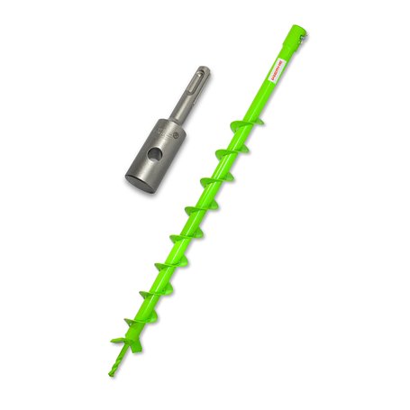 WERHE Perceuse de terre 60 mm avec SDS Plus enregistrant un foret de foret précis