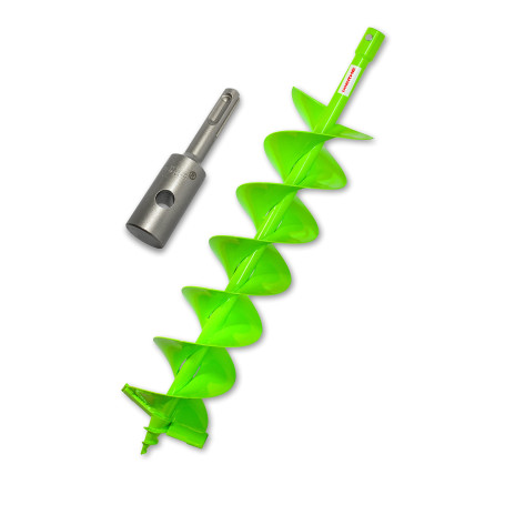 WERHE Foret professionnel pour Auger 150 mm double arbre pile bien robuste avec adaptateur SDS plus