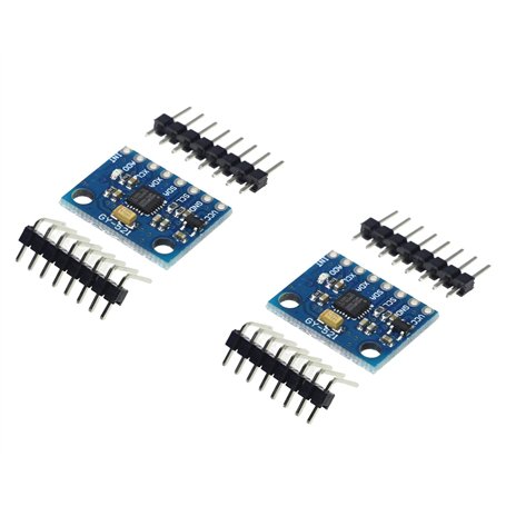 TECNOULAB 2 pièces GY-521 Module MPU-6050 Module accéléromètre mpu6050 capteurs gyroscopiques analogiques à 3 Axes