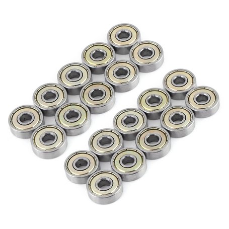 20 Roulements 625ZZ Roulement à billes en acier 5mm x 16mm x 5mm Ensemble de 20pcs Roulement 625ZZ avec billes en acier GCr15. 5