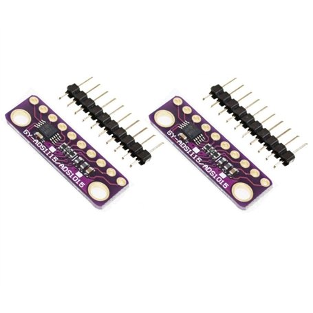 TECNOULAB 2 pièces 4 canaux I2C ADS1015 12 Bits précision ADC convertisseur Module Carte de développement avec amplificateur de