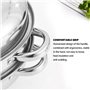 Cuiseur à Vapeur, Batterie De Cuisine En Acier Inoxydable Pot Vapeur Soupe Chaudière Pour La Cuisson Des Légumes Accessoires Com