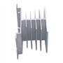 Ocobudbxw Radiateur d'ordinateur SSR Radiateur de Relais à Semi-conducteurs en Aluminium Dissipateur de Chaleur Argent 80x50x50m