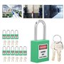 Ensembles de cadenas de sécurité , ensemble de 10 ensembles de cadenas de verrouillage durables avec 20 clés pour les stations d