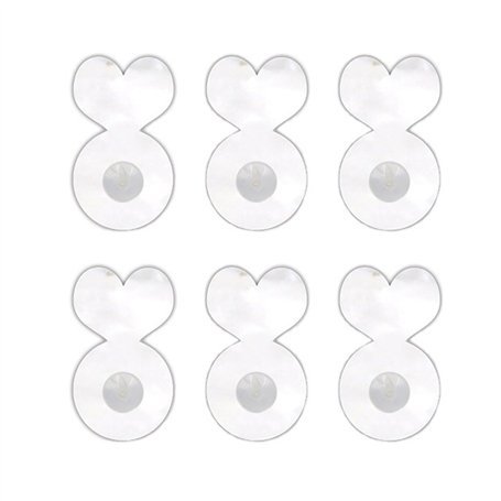 KIIFENG Lot de 6 rehausseurs de boucles d'oreilles en acrylique pour boucles d'oreilles lourdes