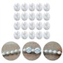 XINGLIDA Lot de 20 stoppeurs de chaîne de perles Stores Stores Décoration de rideau Perles aveugles Boucles de délimitation Acce