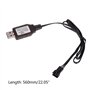 YIBOZI Pour jouet RC 6,4 V 2P 7,4 V 3P Chargeur de batterie Liion Prise télécommande Prise positive USB Chargeur Câble de charge