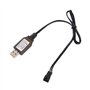 YIBOZI Pour jouet RC 6,4 V 2P 7,4 V 3P Chargeur de batterie Liion Prise télécommande Prise positive USB Chargeur Câble de charge
