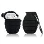 LEWOTE en Silicone Airpods Couverture Mignonne Drôle Compatible pour Apple Airpods 1 et 2 [Série Cool Play] (Grenade Noire)