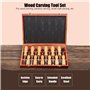 Lot de 12 Ciseaux de Sculpture sur Bois, Ensemble D'outils de Sculpture sur Bois Professionnels avec 12 Couteaux, Boîte de Range