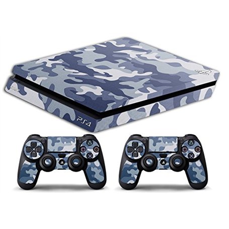 Skin Compatibilité pour PS4 Slim – Limited Edition Decal étuis de Protection pour faceplates Bundle (Camouflage Artick)