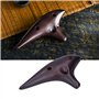 12 trous Alto C Ocarina, Belle Dolomite Ocarina portable pour débutant pour les jeux à l'extérieur