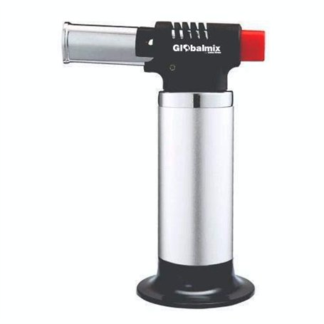 Chalumeau de cuisine professionnel Globalmix torche butane rechargeable mini chalumeau avec serrure de sécurité et flamme réglab