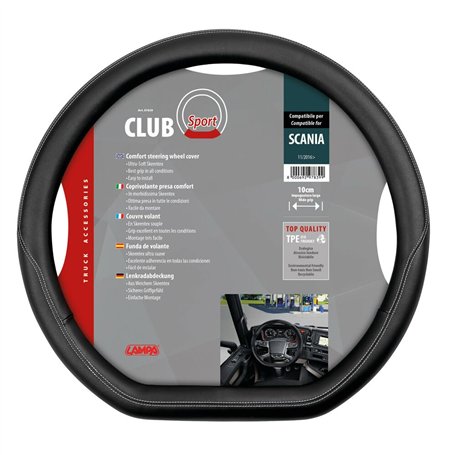 Club Sport Housse de Volant sur Mesure en Skeentex - Compatible avec Scania G/P/R/S Série 7 (11/2016>)
