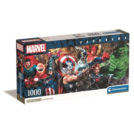 CLEMENTONI - Compact 1000 pieces Panorama - Marvel