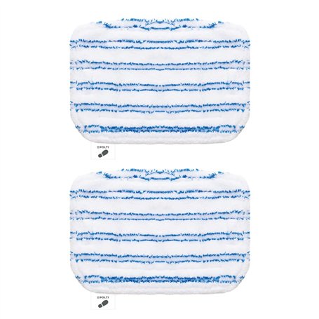 Polti Vaporetto PAEU0394 kit de 2 serpillières microfibres pour nettoyer tous types de sols